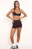 SOFTFORM HALTER CROP - ESPRESSO