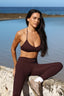 SOFTFORM HALTER CROP - ESPRESSO