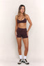 SOFTFORM HALTER CROP - ESPRESSO
