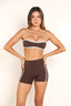 SOFTFORM MONACO CROP - MOCHA TRIM