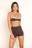 SOFTFORM MONACO CROP - MOCHA TRIM
