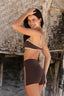 SOFTFORM MONACO CROP - MOCHA TRIM