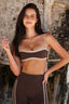 SOFTFORM MONACO CROP - MOCHA TRIM