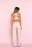 SOFTFORM RACER CROP - COCOA TRIM