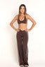 SOFTFORM RACER CROP - MOCHA TRIM
