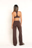 SOFTFORM RACER CROP - MOCHA TRIM