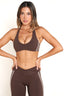SOFTFORM RACER CROP - MOCHA TRIM