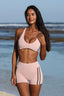 SOFTFORM RACER CROP - COCOA TRIM