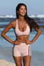 SOFTFORM RACER CROP - COCOA TRIM