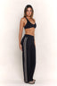 SOFTFORM WIDE-LEG FLARE LEGGING - TAUPE TRIM