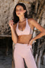 SOFTFORM RACER CROP - COCOA TRIM