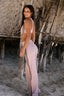 SOFTFORM WIDE-LEG FLARE LEGGING - CACAO TRIM