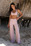 SOFTFORM WIDE-LEG FLARE LEGGING - CACAO TRIM