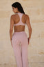 SOFTFORM RACER CROP - COCOA TRIM