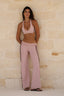 SOFTFORM RACER CROP - COCOA TRIM