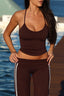 SOFTFORM ISLA RACER TANK - ESPRESSO