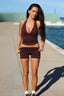 SOFTFORM SAVANNAH HALTER TANK - ESPRESSO
