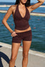 SOFTFORM SAVANNAH HALTER TANK - ESPRESSO
