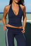 SOFTFORM SAVANNAH HALTER TANK - NAVY