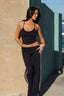 SOFTFORM WIDE-LEG FLARE LEGGING - TAUPE TRIM
