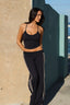 SOFTFORM WIDE-LEG FLARE LEGGING - TAUPE TRIM