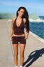 SOFTFORM SAVANNAH HALTER TANK - ESPRESSO
