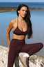 SOFTFORM HALTER CROP - ESPRESSO