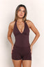 SOFTFORM SAVANNAH HALTER TANK - ESPRESSO