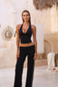 SOFTFORM SAVANNAH HALTER TANK - BLACK
