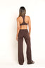 SOFTFORM V WIDE-LEG FLARE LEGGING - MOCHA TRIM