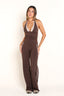SOFTFORM V WIDE-LEG FLARE LEGGING - MOCHA TRIM