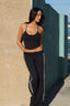 SOFTFORM WIDE-LEG FLARE LEGGING - TAUPE TRIM