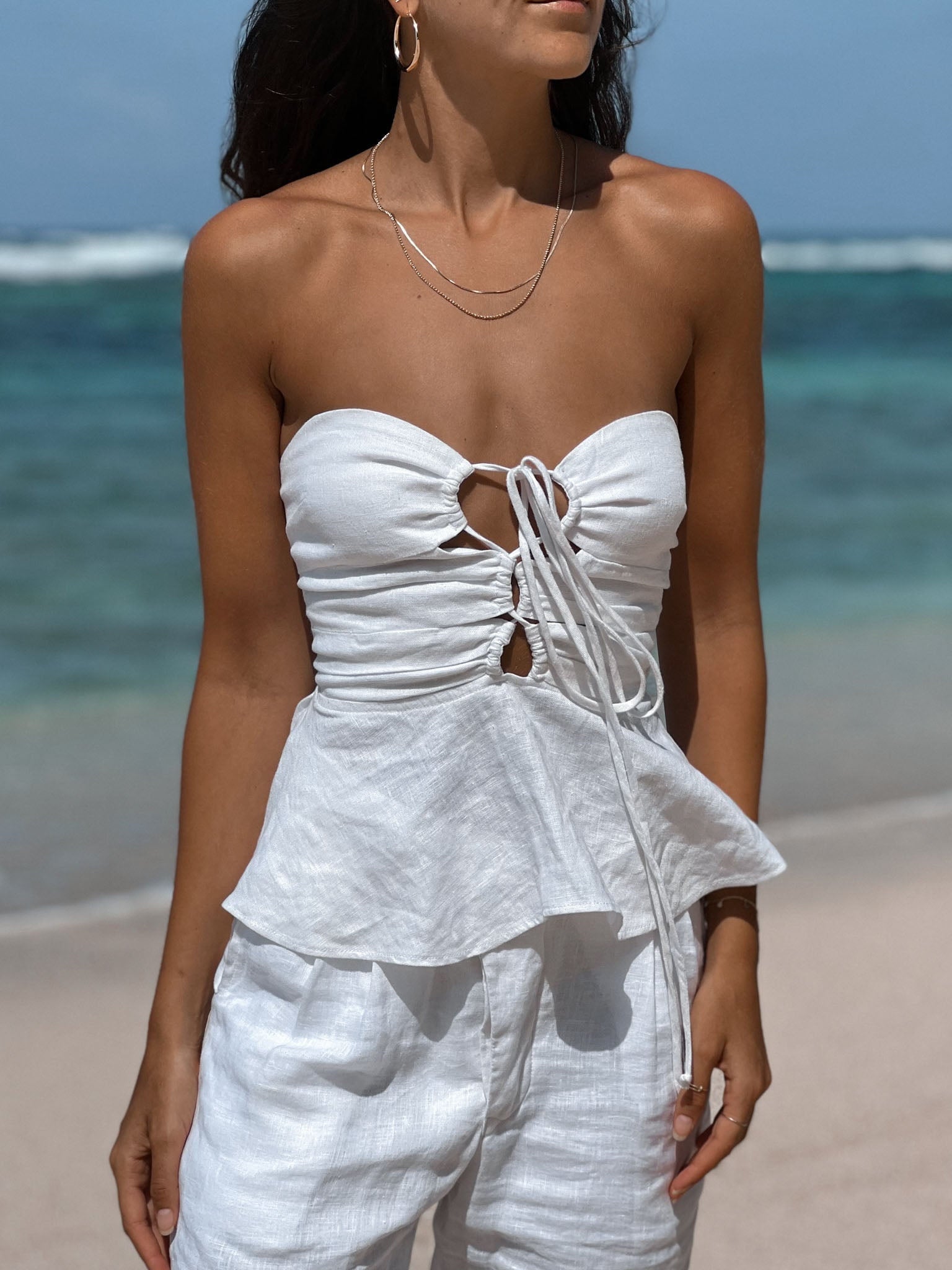 Milos Top - White - Sabi Swimwear 