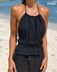 Santorini Top - Black - Sabi Swimwear 